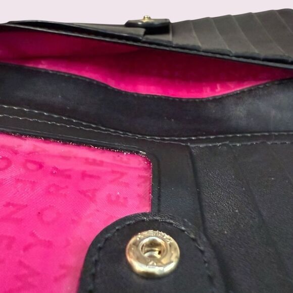 Kate Spade Black Continental Wallet Bow and Logo - Picture 9 of 12